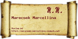 Marecsek Marcellina névjegykártya